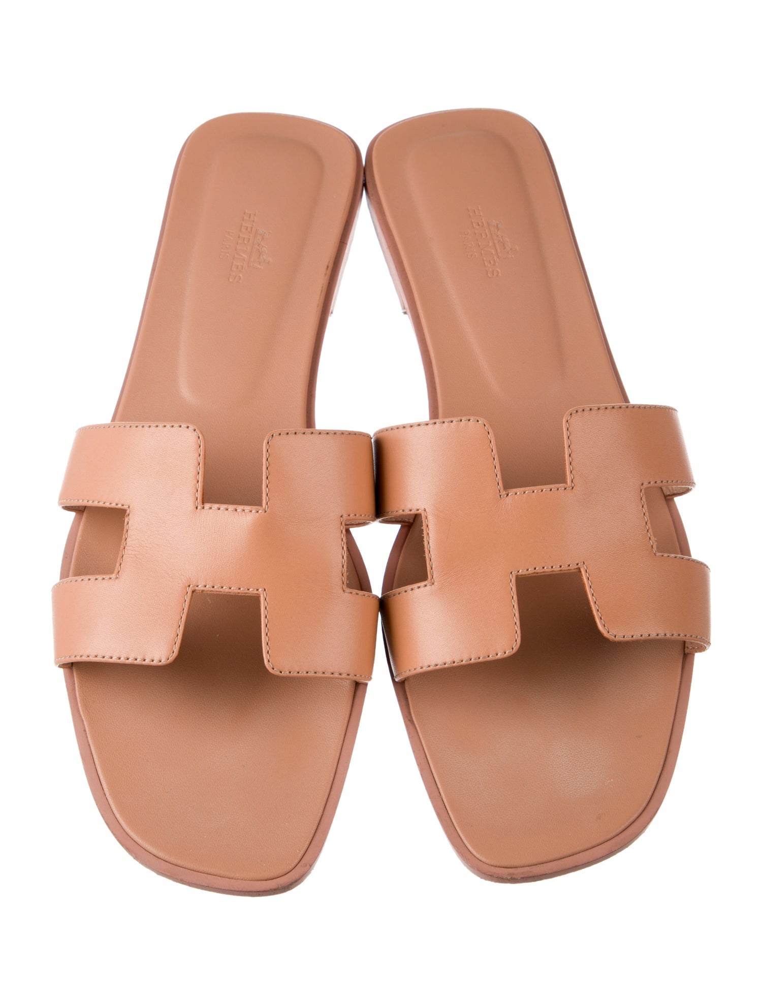 Hermès Oran Leather Slides
